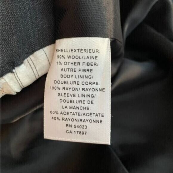 Banana Republic Modern Mens Wool Blazer 42S Made in Italy Academia Career Formal - Picture 8 of 11